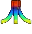Multi Color Atari Fuji Symbol